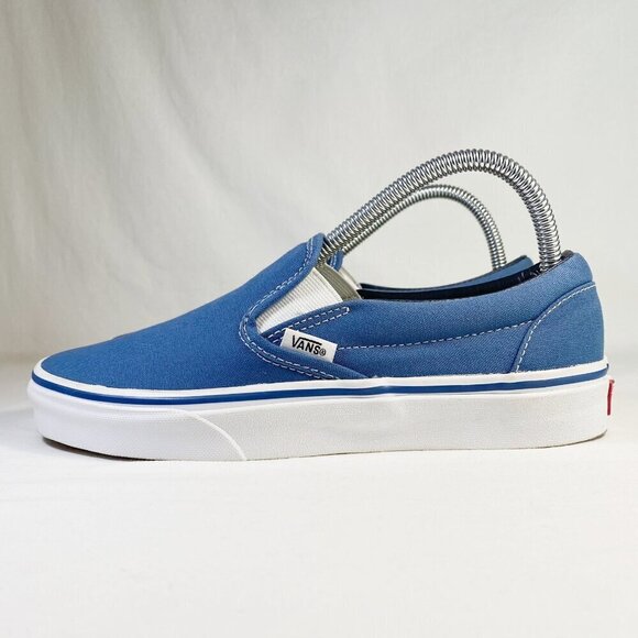 Vans Unisex Slip-On Casual Sneakers – Blue, Women’s Size 8.5 - Picture 2 of 8